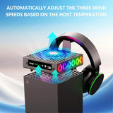 Ipega Xbox Series X Nedkølingsblæser med RGB og Hovedtelefonholder