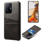 Xiaomi 11T/11T Pro Cover med to kortlommer Sort