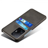 Xiaomi 11T/11T Pro Cover med to kortlommer Sort