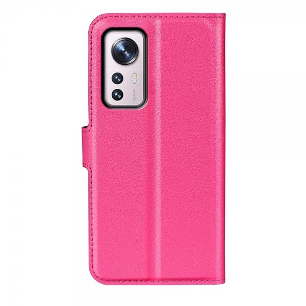 Xiaomi 12/12X Cover Litchi Magenta