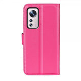 Xiaomi 12/12X Cover Litchi Magenta