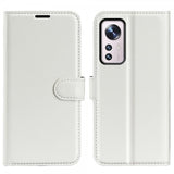 Xiaomi 12/12X Cover Litchi Hvid