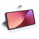 Xiaomi 12/12X Cover Litchi Hvid