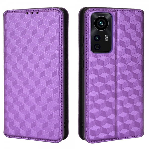 Xiaomi 12/12X Cover Rombemønster Lilla