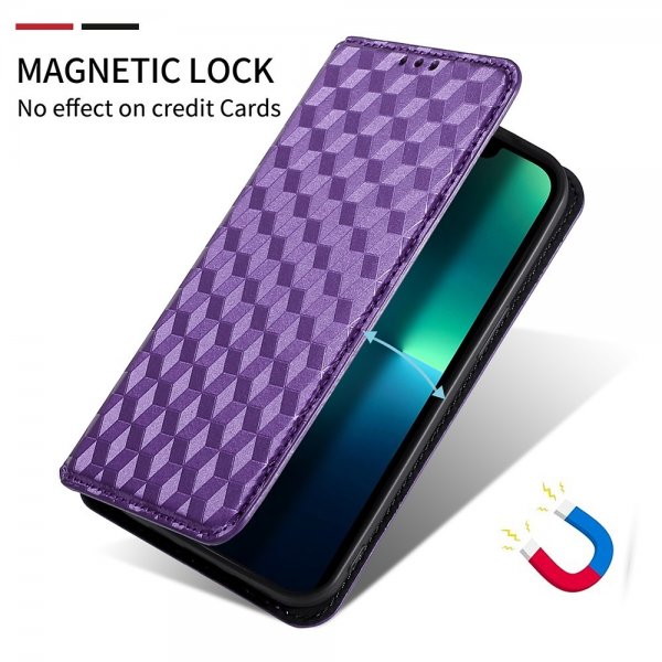 Xiaomi 12/12X Cover Rombemønster Lilla