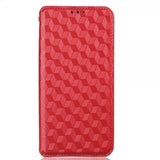 Xiaomi 12/12X Cover Rhombusmønster Rød
