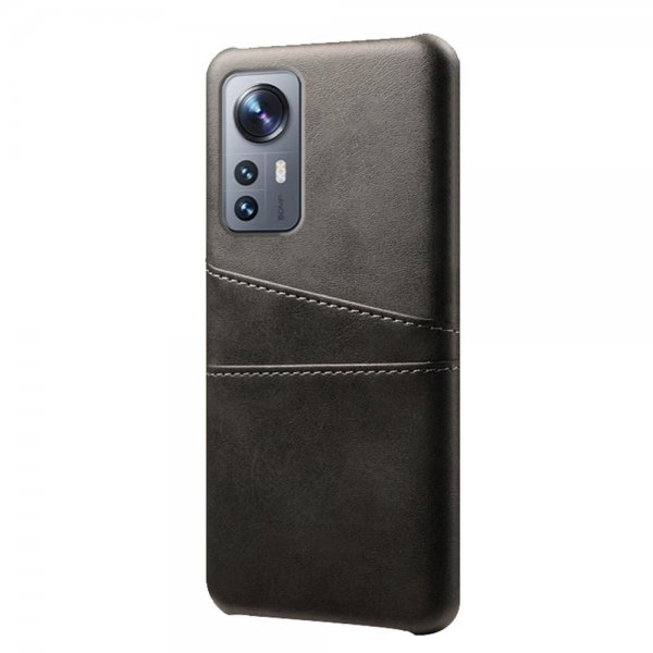 Xiaomi 12/12X Cover med to Kortlommer Sort