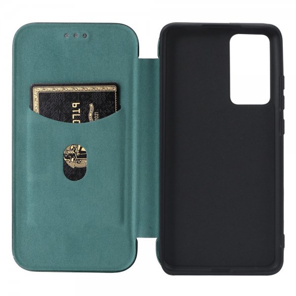 Xiaomi 12 Pro Cover Carbonfibertekstur Grøn