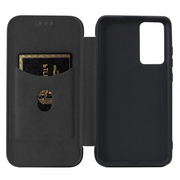 Xiaomi 12 Pro Etui Kulfibertekstur Sort