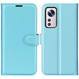 Xiaomi 12 Pro Cover Litchi Blå