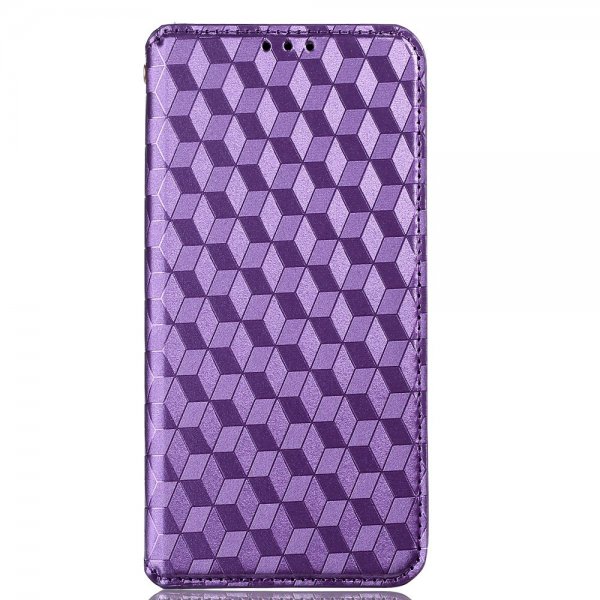 Xiaomi 12 Pro Etui Rombemønster Lilla