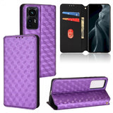 Xiaomi 12 Pro Etui Rombemønster Lilla