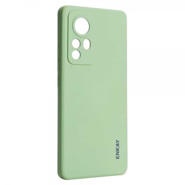 Enkay Xiaomi 12 Pro Cover Silikone Lysegrøn