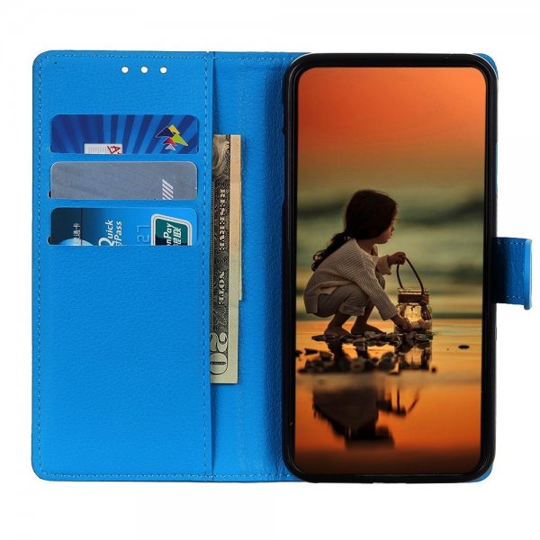 Xiaomi 12T/12T Pro Etui Litchi Blå