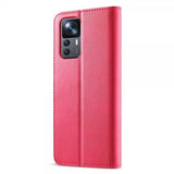 Lc.Imeeke Xiaomi 12T/12T Pro Etui med Kortlomme Standfunktion Rosa