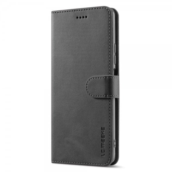 Lc.Imeeke Xiaomi 12T/12T Pro Etui med Kortlomme og Standfunktion Sort