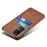 Xiaomi 12T/12T Pro Cover To Kortlommer Brun