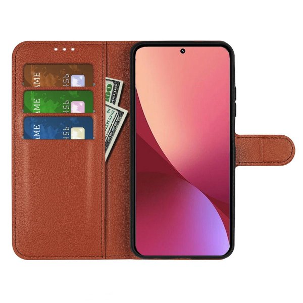 Xiaomi 12T/12T Pro Etui med Stativ Brun