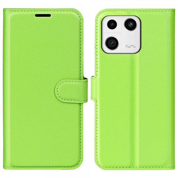 Xiaomi 13 Cover Litchi Grøn