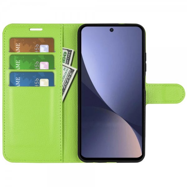 Xiaomi 13 Cover Litchi Grøn