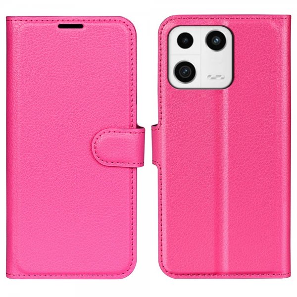 Xiaomi 13 Cover Litchi Magenta