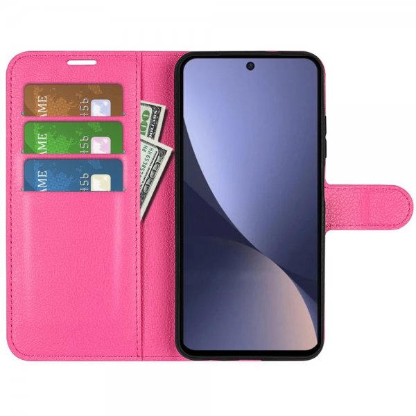 Xiaomi 13 Cover Litchi Magenta