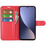 Xiaomi 13 Cover Litchi Rød
