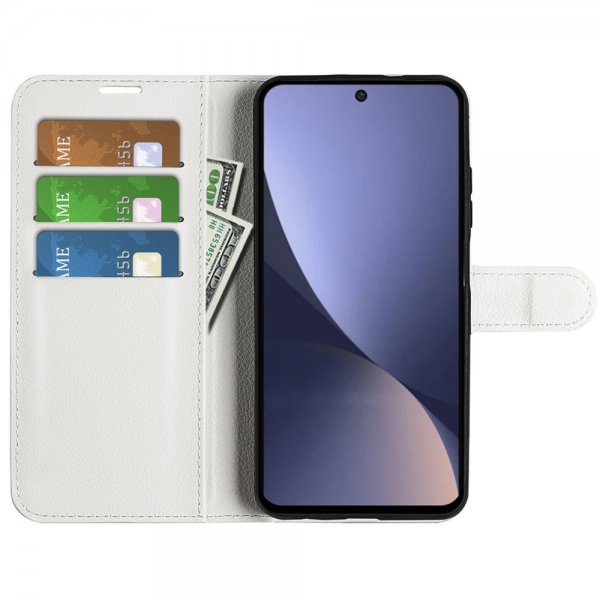 Xiaomi 13 Cover Litchi Hvid