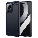 Mofi Xiaomi 13 Lite Cover Børstet Kulfibertekstur Blå