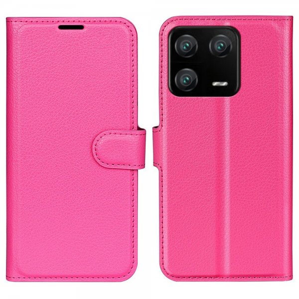 Xiaomi 13 Pro Etui Litchi Magenta
