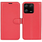 Xiaomi 13 Pro Etui Litchi Rød