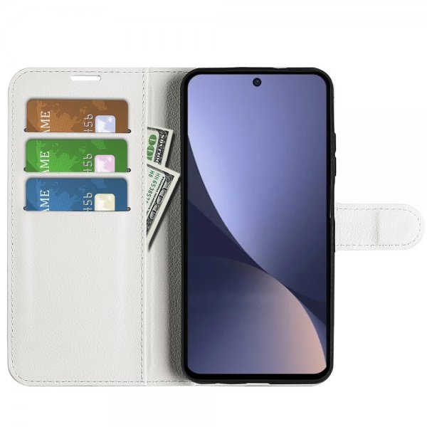 Xiaomi 13 Pro Etui Litchi Hvid