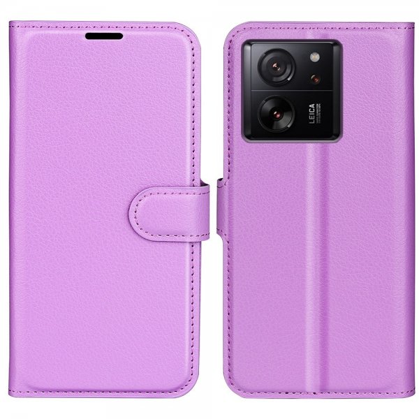 Xiaomi 13T/13T Pro Cover Litchi Lilla
