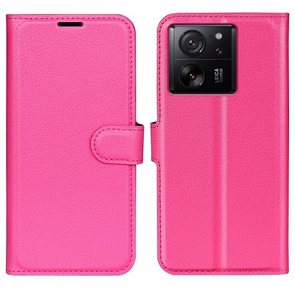 Xiaomi 13T/13T Pro Cover Litchi Magenta