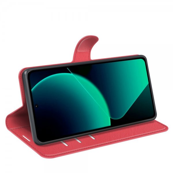 Xiaomi 13T/13T Pro Cover Litchi Rød