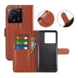 Xiaomi 13T/13T Pro Cover med Stativ Brun