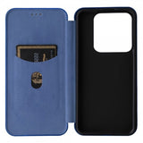 Xiaomi 14 Cover Kulfibertekstur Blå