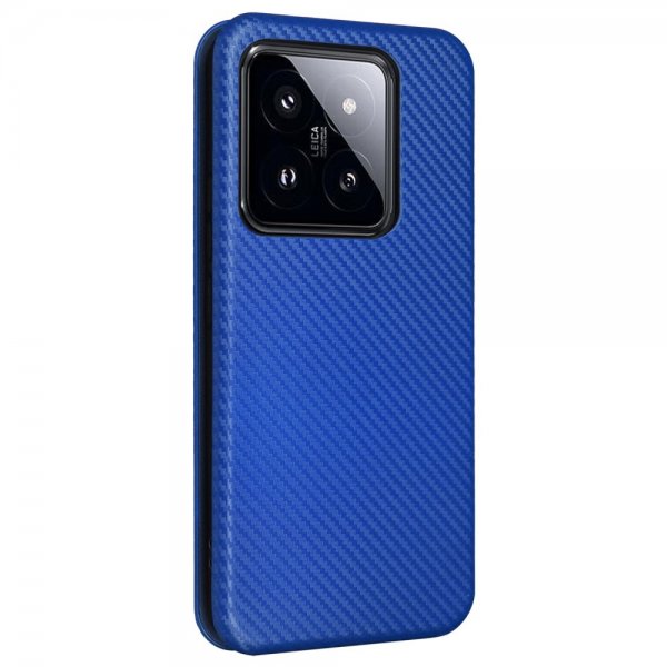 Xiaomi 14 Cover Kulfibertekstur Blå