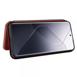 Xiaomi 14 Cover Kulfibertekstur Brun