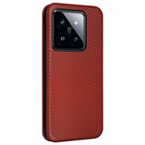 Xiaomi 14 Cover Kulfibertekstur Brun