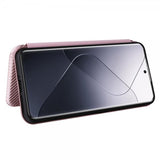 Xiaomi 14 Cover Kulfibertekstur Rosaguld