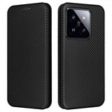 Xiaomi 14 Cover Kulfibertekstur Sort