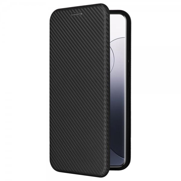 Xiaomi 14 Cover Kulfibertekstur Sort