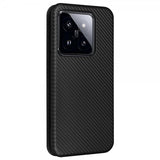 Xiaomi 14 Cover Kulfibertekstur Sort