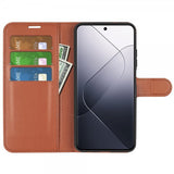 Xiaomi 14 Cover Litchi Brun