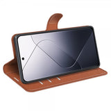 Xiaomi 14 Cover Litchi Brun