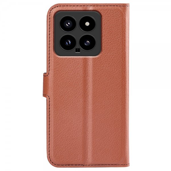 Xiaomi 14 Cover Litchi Brun