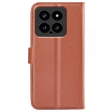 Xiaomi 14 Cover Litchi Brun