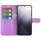 Xiaomi 14 Cover Litchi Lilla