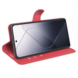 Xiaomi 14 Cover Litchi Rød